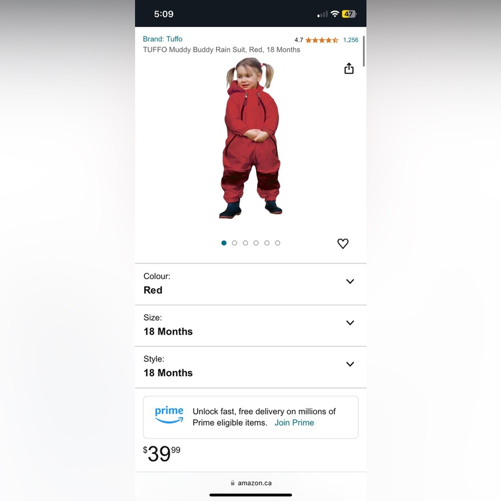 Tuffo Rain Suit